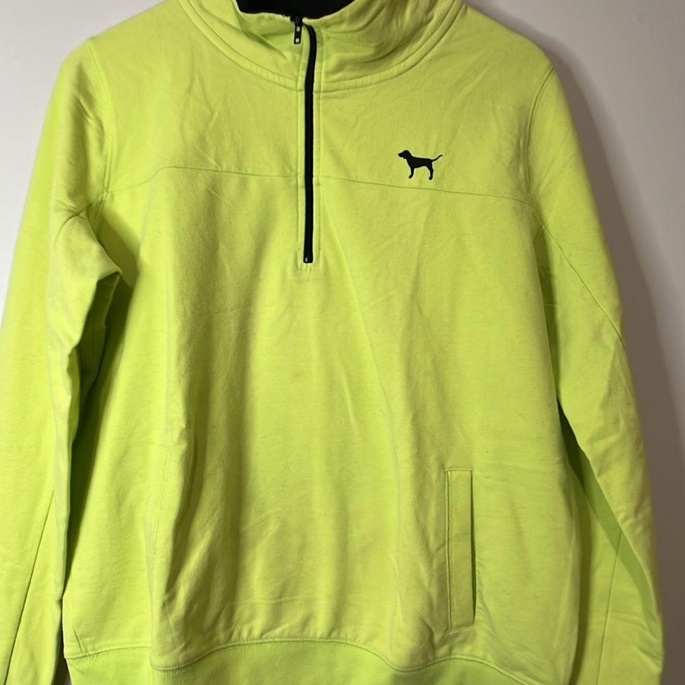 PINK Victoria’s Secret 1/4 Zip Hoodie Size L - Picture 11 of 11